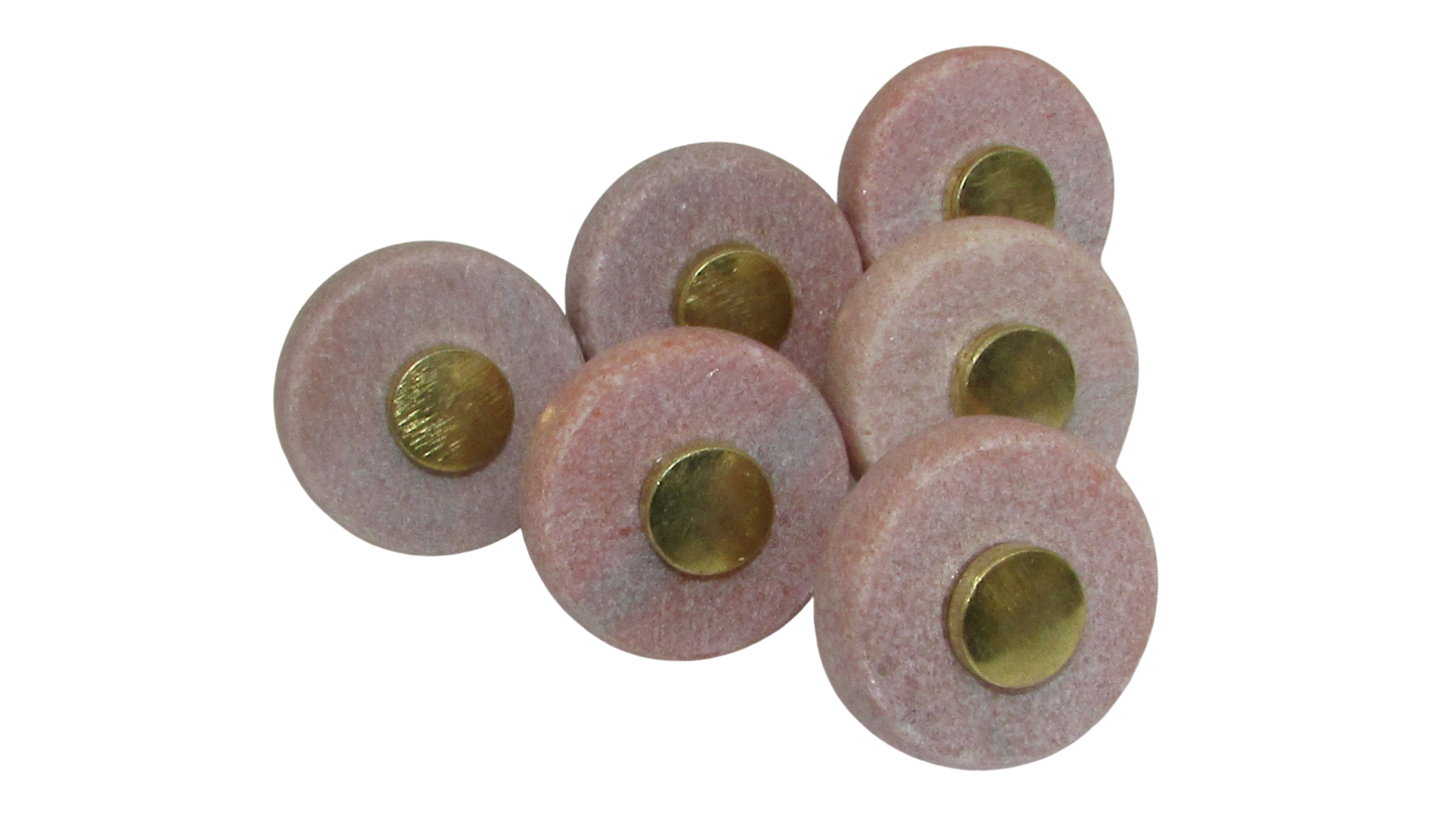 Solid Marble Brass Knobs, Door Drawer Pulls, Set of 6, Gift for housewarming