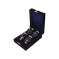 Marble Finish Aluminum Keepsakes Cremation Urn, 4 Mini Keepsakes - with velvet box