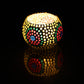 Set of 3 Mosaic Glass Votive Candle Holders | Handmade colored glass candle holder | Set of 4