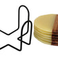 Resin Wood Combination Coasters | Set of 6 | Gift for housewarming | Stand included