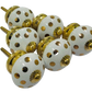 Classic Polka Dot Ceramic Door Drawer Knobs, Handmade Set of 6, Gift for housewarming