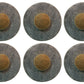 Solid Marble Brass Knobs, Door Drawer Pulls, Set of 6, Gift for housewarming