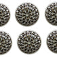 Resin Carved Door Drawer Knobs, Hand Made, Set of 6, Gift for housewarming