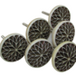 Resin Carved Door Drawer Knobs, Hand Made, Set of 6, Gift for housewarming