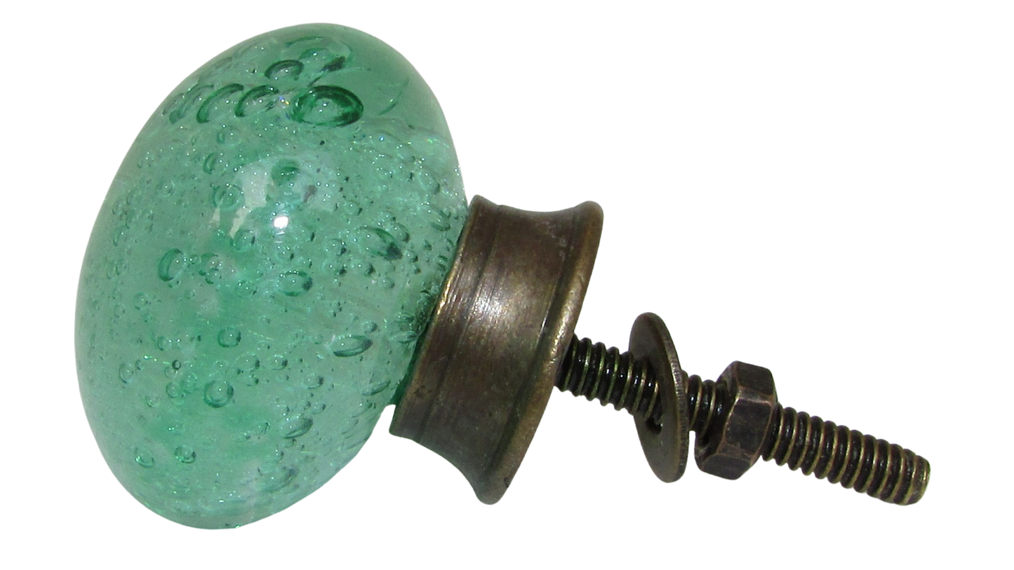 Sea Glass Drawer Dresser Knob and Pull, Colored Glass Orb Knob, Housewarming gift