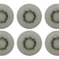 Gold Leaf Wreath Knob, Resin Drawer Dresser Pulls, Set of 6, Home Decor